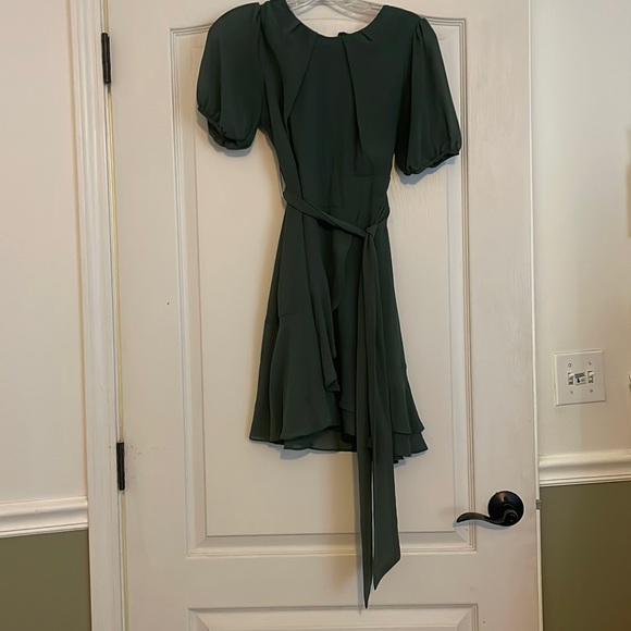 Puff-Sleeve A-Lin Dress size 3/4 - Picture 2 of 3